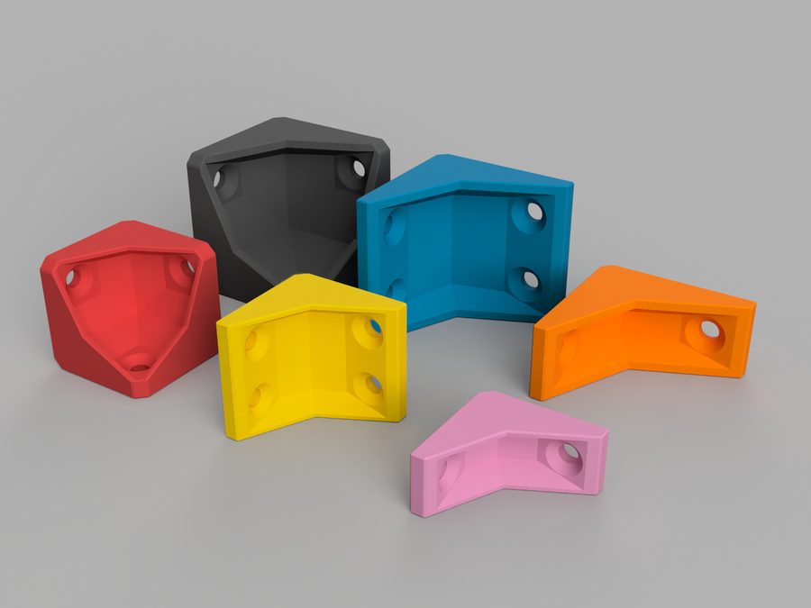 Corner Bracket v2 (optimized for 3D printing)